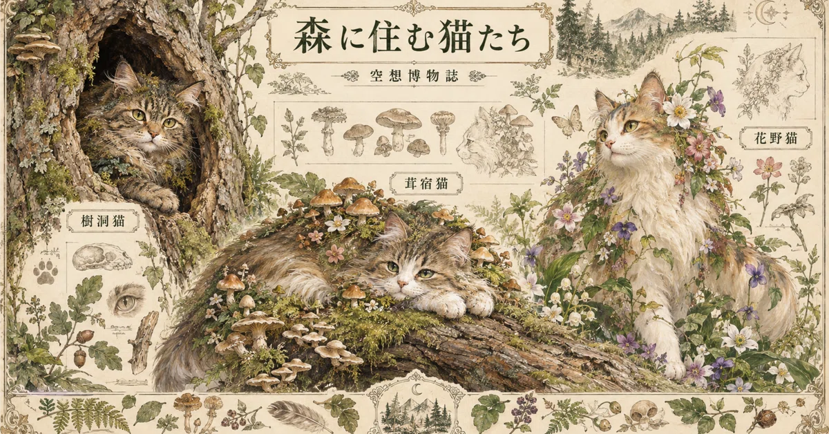 空想博物誌 特集01｜森に住む猫たち｜空想博物誌