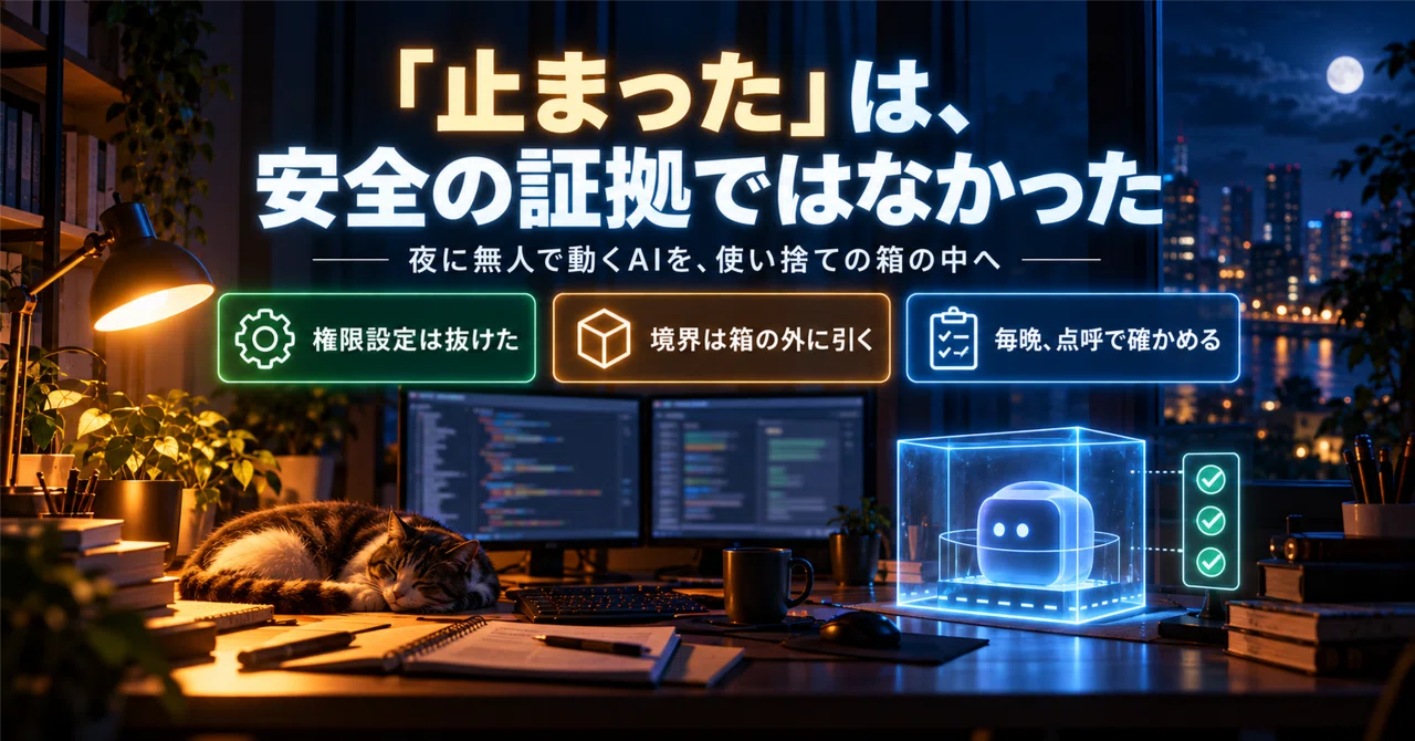 Moving the boundary of an AI running unattended at night to Windows ...