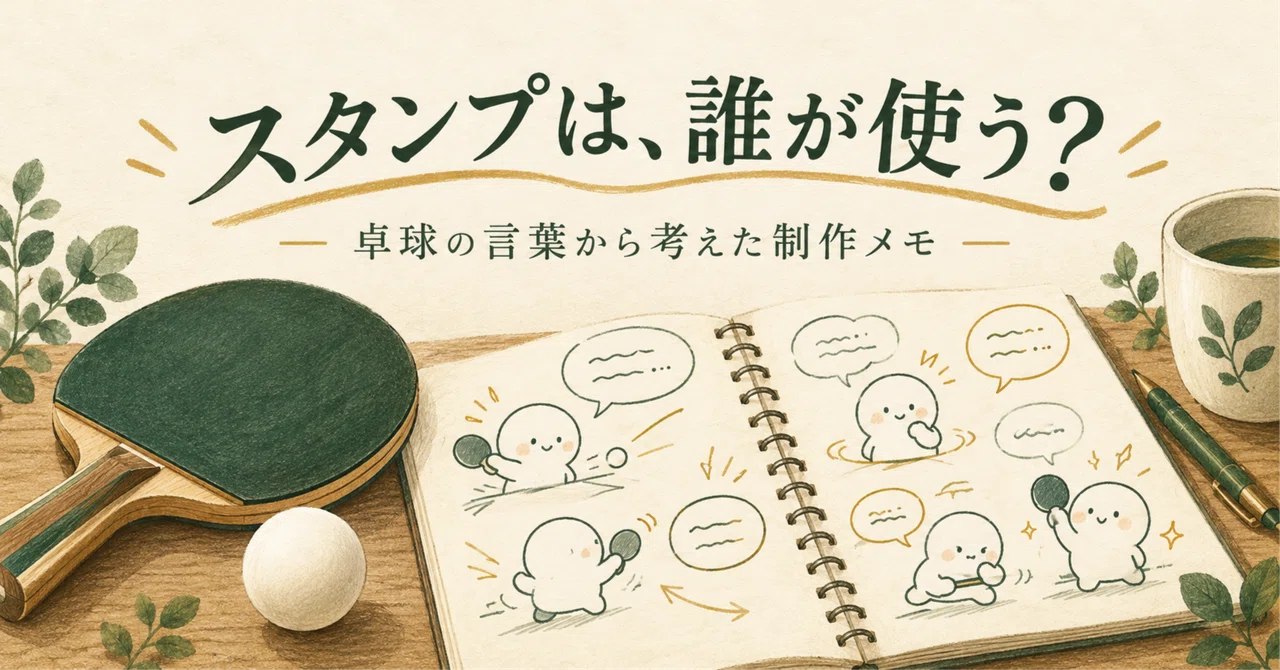 Who uses LINE stickers? Production notes based on table tennis ...