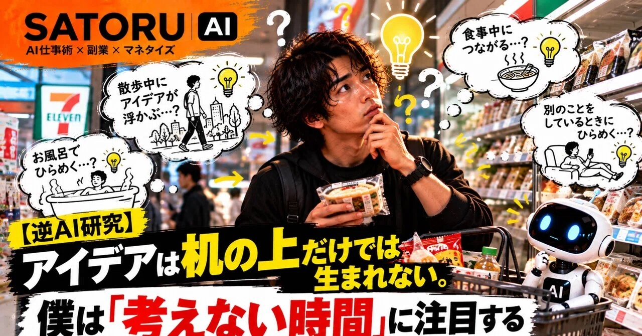 [Reverse AI Research] Ideas are not born only at a desk. I am focusing ...