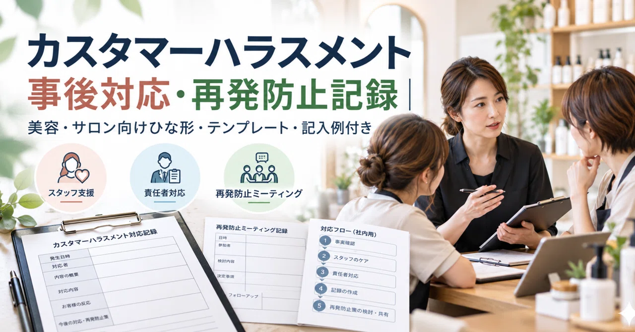 Customer Harassment Post-Incident Response and Prevention Record ...
