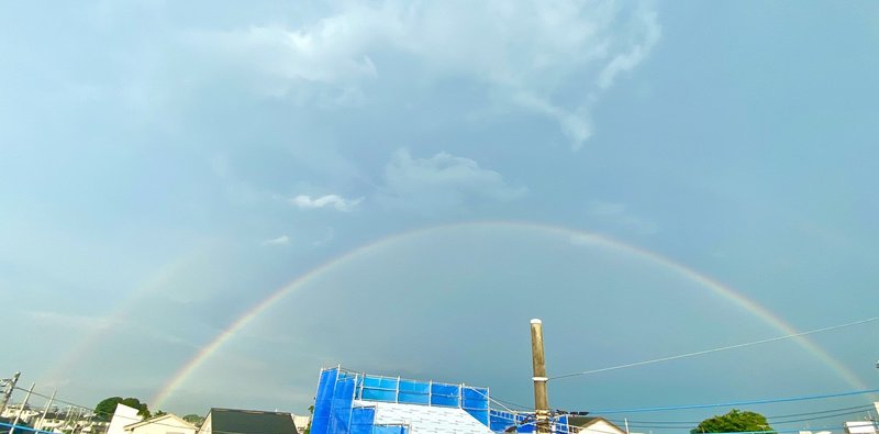 ゲリラ豪雨の後 大きな虹が出たので ハスつか Note ゲリラ豪雨の後 大きな虹が出たので ハスつか Note