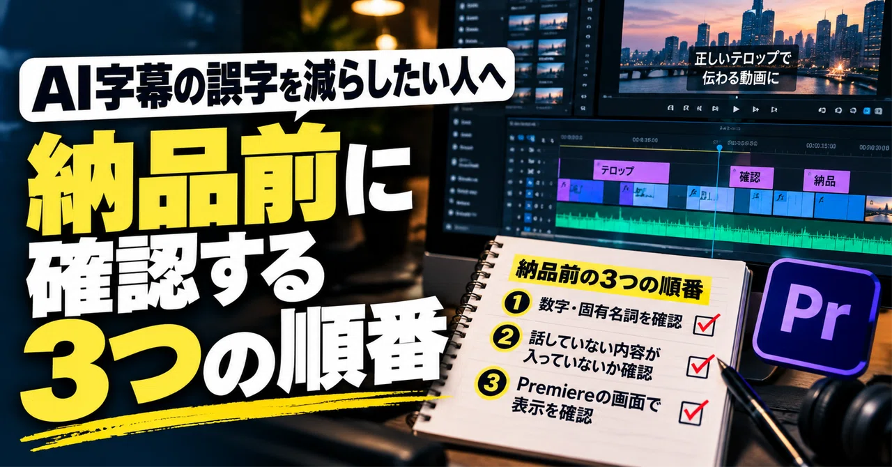 For those who want to reduce typos in AI subtitles: 3 steps to check ...