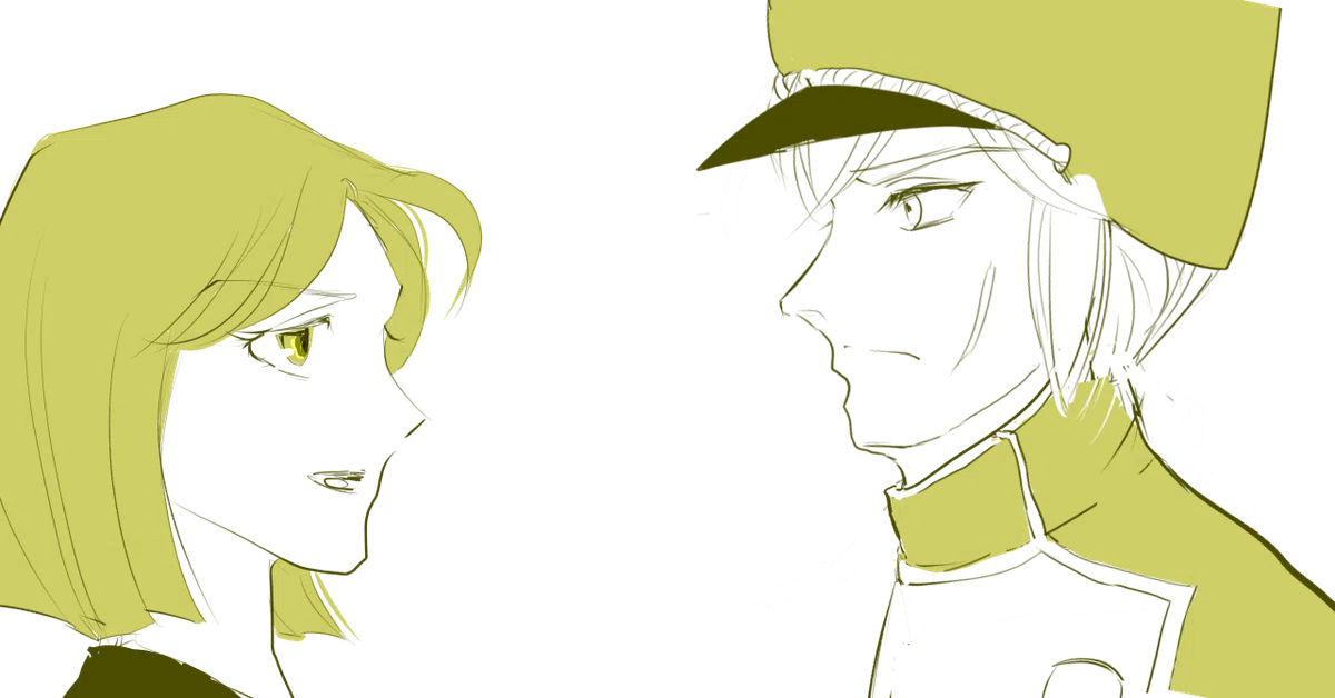 オルダイとアドゥール横顔