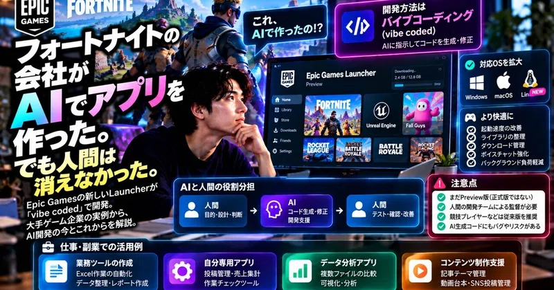 「フォートナイト」の会社がAIにコードを書かせた。でも“人間不要”ではなかった。