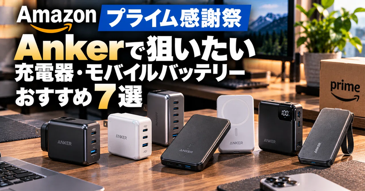 [Amazon Prime Big Deal Days] 7 Recommended Anker Chargers and Power ...