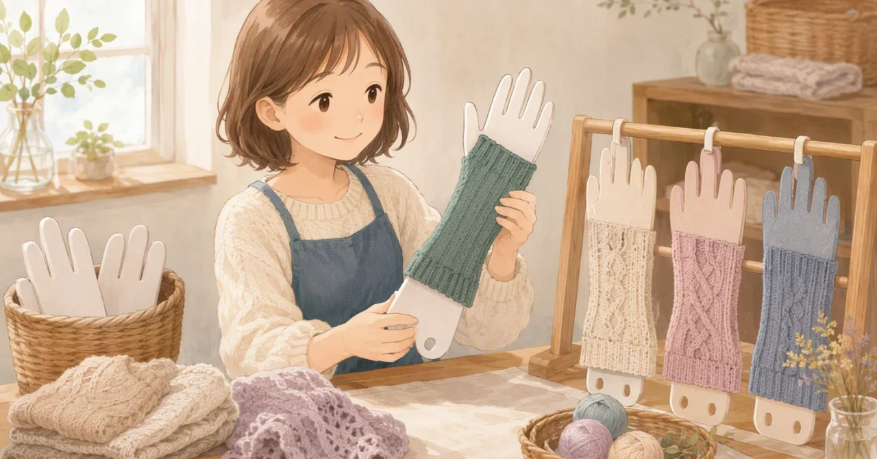 How to shape and dry knitted items with glove blockers and how to ...