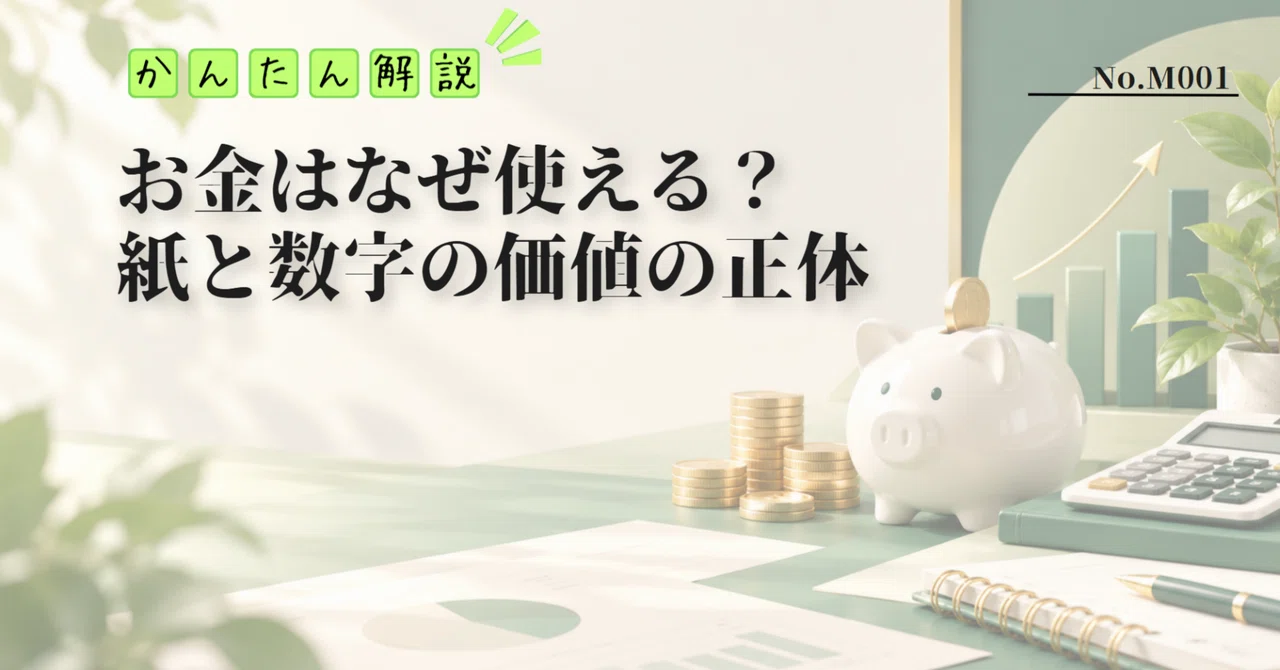 What is money? Why do paper and numbers have value?｜かんたん解説編集部