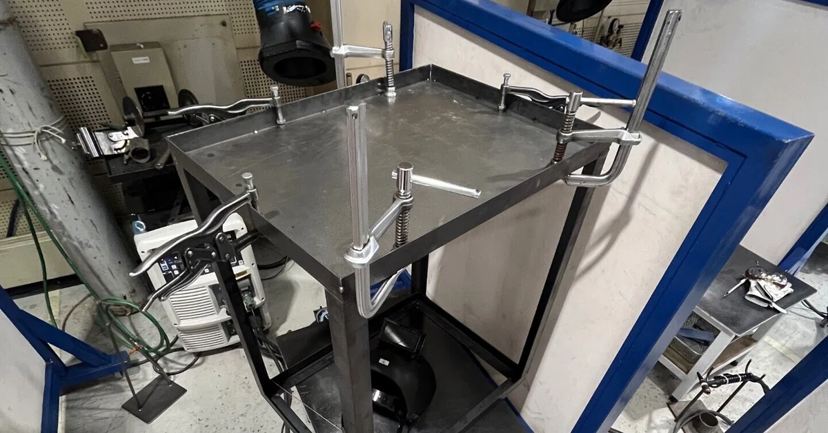 I did the tack welding for the top plate using TIG welding! This is ...