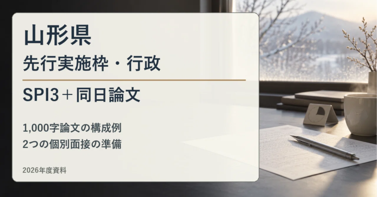 For those aiming for Yamagata Prefecture's University Graduate Level ...