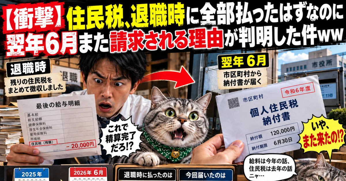 [Shocking] The reason why you get billed for resident tax again in June ...