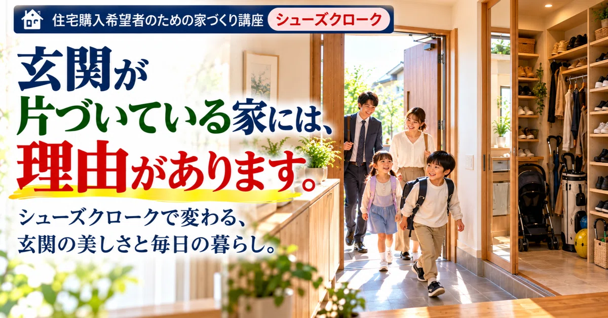 Home Building Course for Prospective Home Buyers: Shoe Cloak｜住宅マーケティング研究所