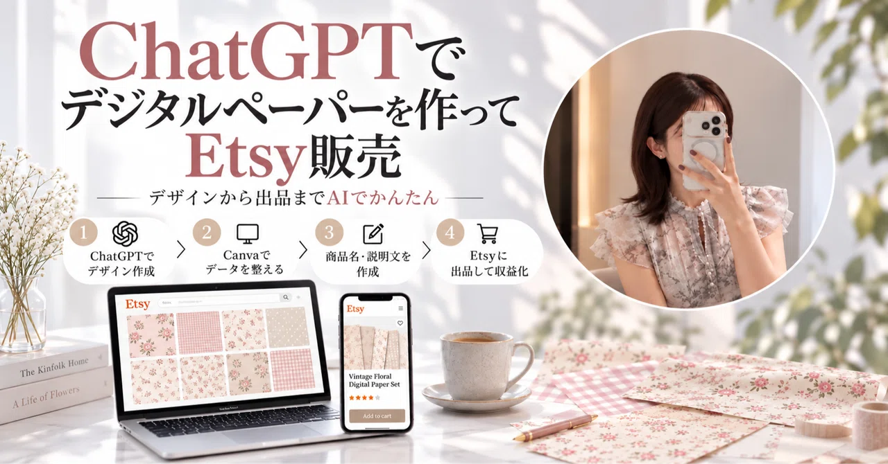 How to Create Digital Paper with ChatGPT and Sell it on Etsy🎨｜きい｜1日30分 ...