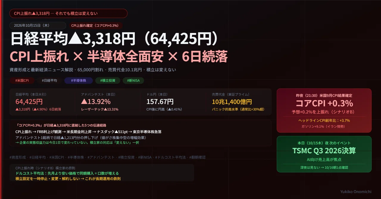 CPI Upside Surprise -3,318 Yen — Still, I Won't Change My Accumulation ...
