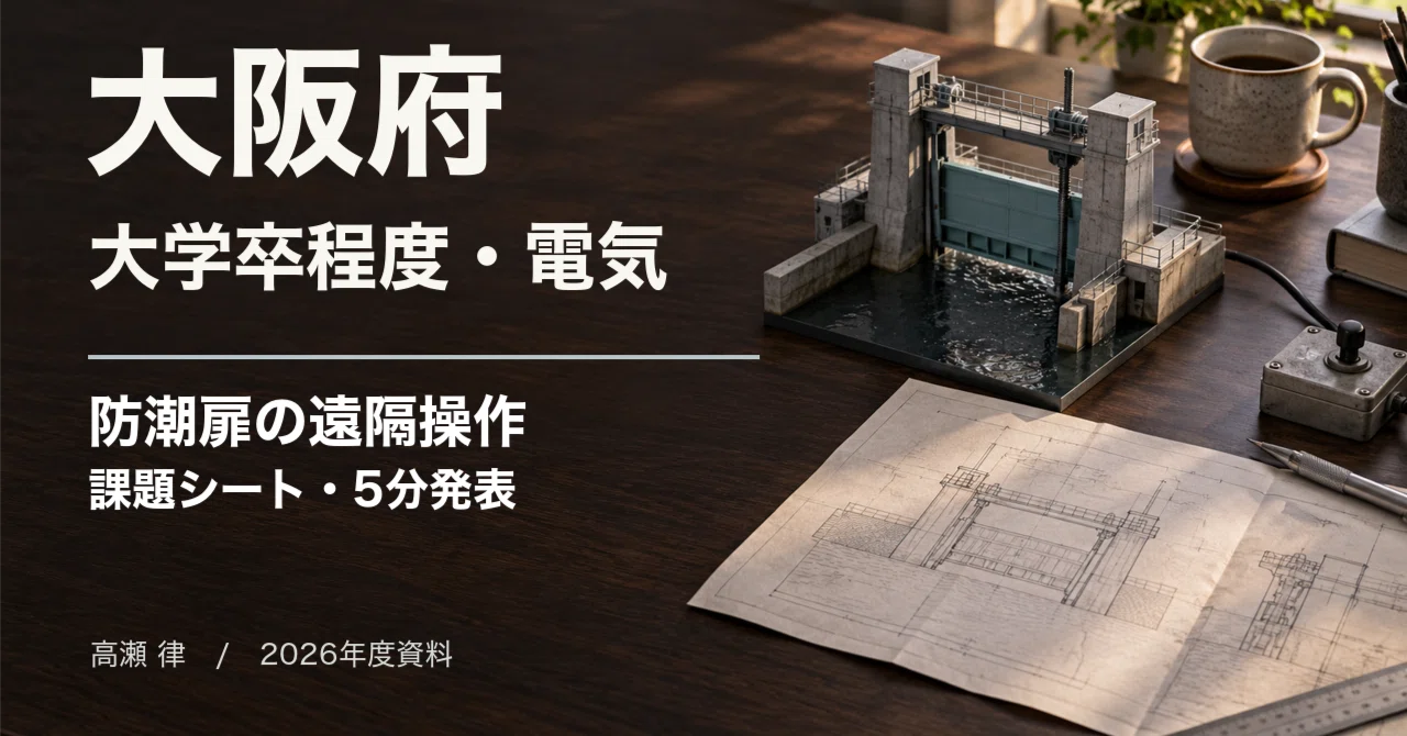 For those aiming for Osaka Prefecture's university graduate level ...