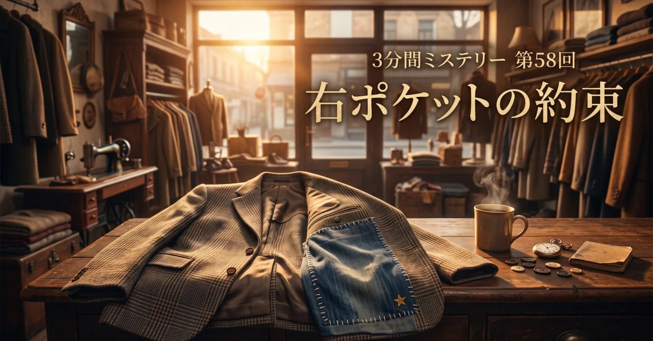 Series: 3-Minute Mystery Episode 58 'The Promise in the Right Pocket ...