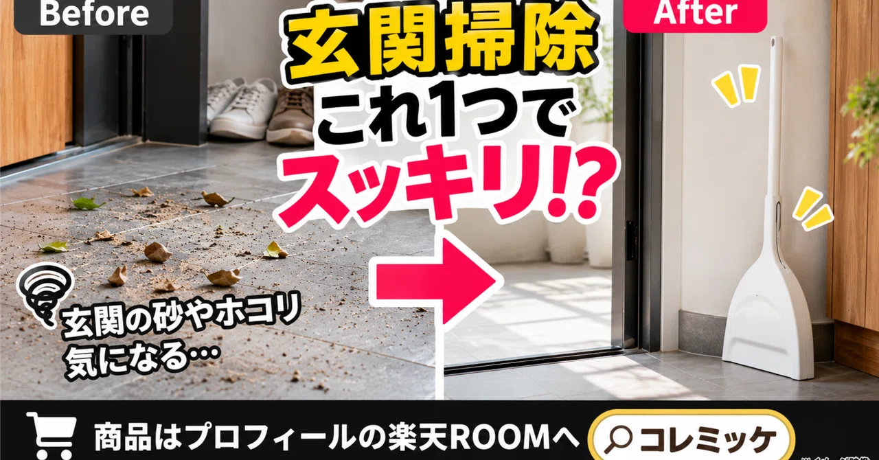 Entrance cleaning, can this one thing make it spotless!? Convenient ...