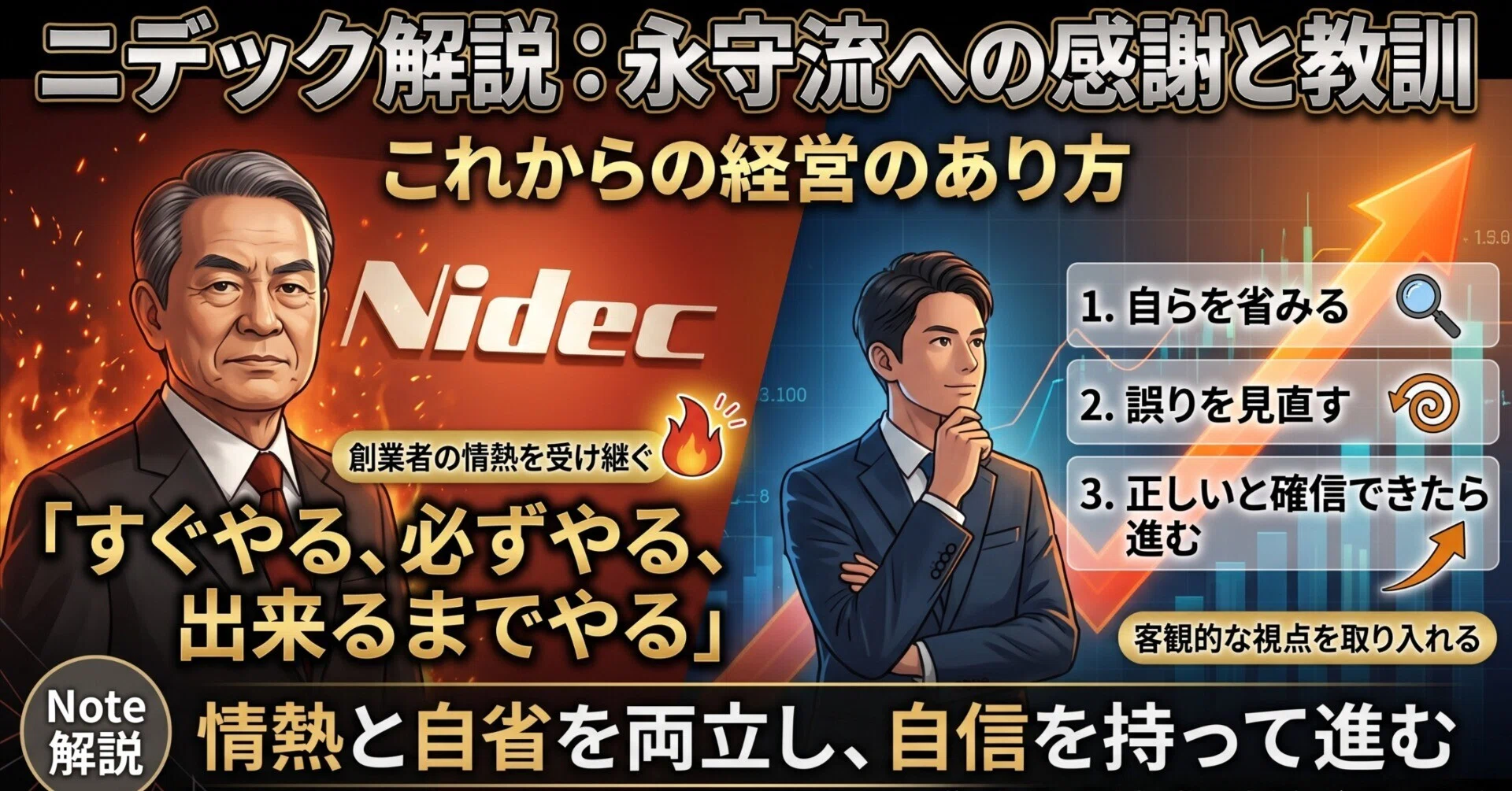 経営・マネジメント】迷う経営者へ―ニデックの反省から考える