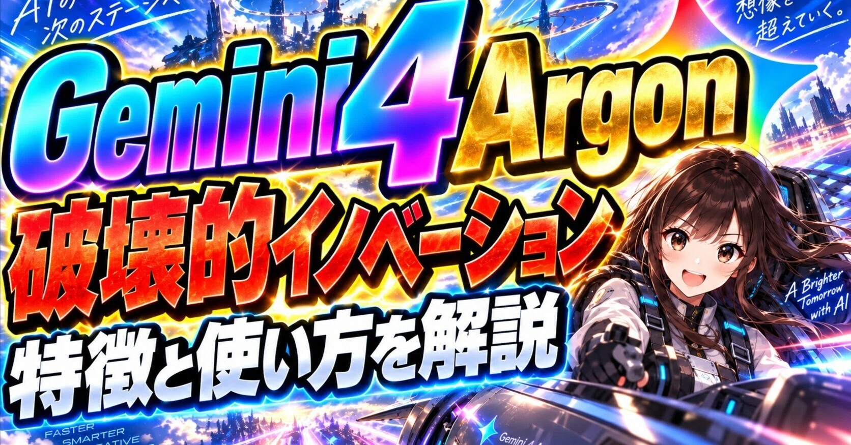 Gemini 4 Argonで破壊的イノベーション！仕事タスクでどう使える？Opus