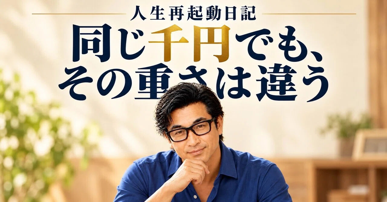 Life Restart Diary: Even for the same 1,000 yen, the weight is ...