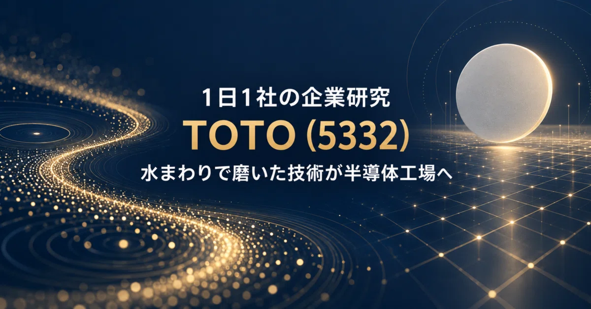 [1 Company per Day] TOTO (5332) | Technology Polished in Plumbing Heads ...