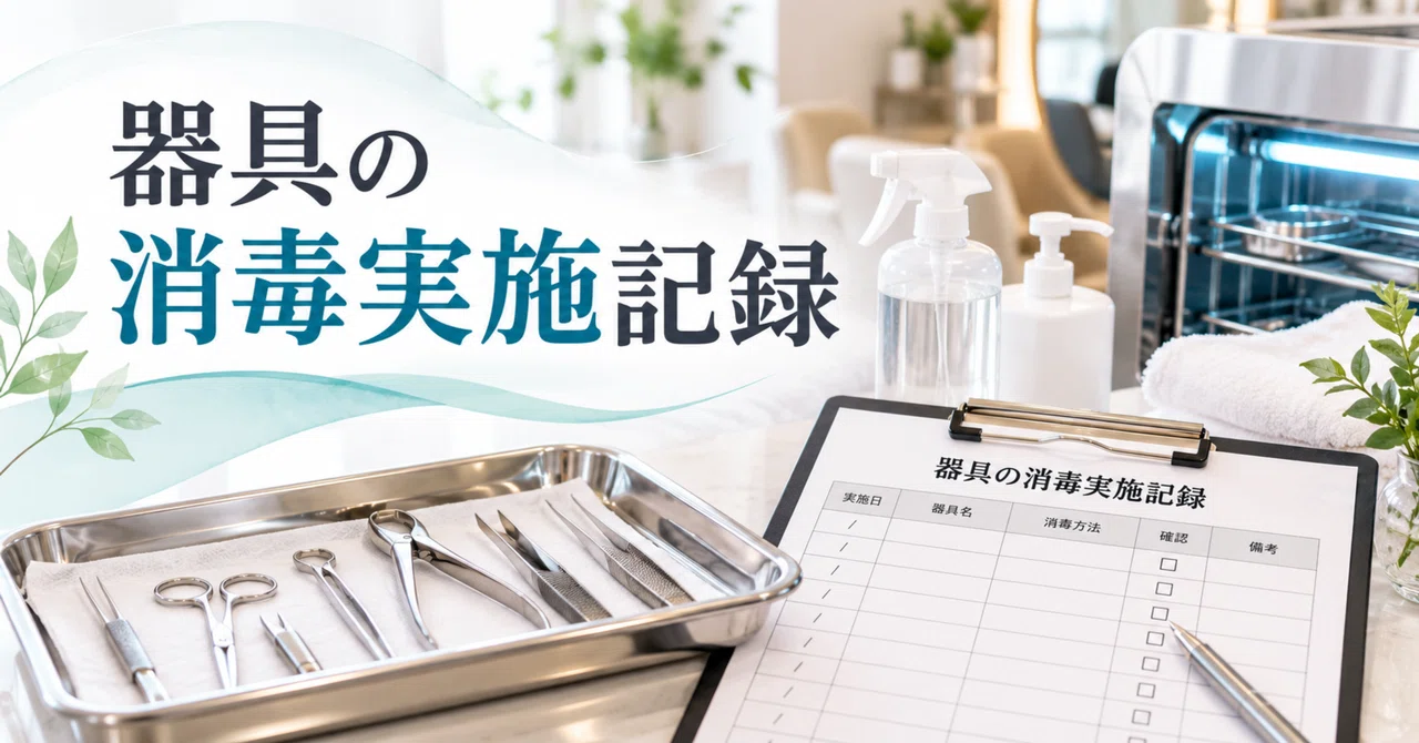 Equipment Disinfection Record Template | For Beauty Salons, Includes ...