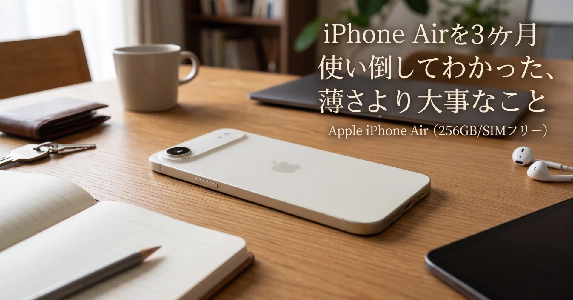 Apple iPhone Air 256GB (SIMフリー）、iPhone Airを3ヶ月使い倒して