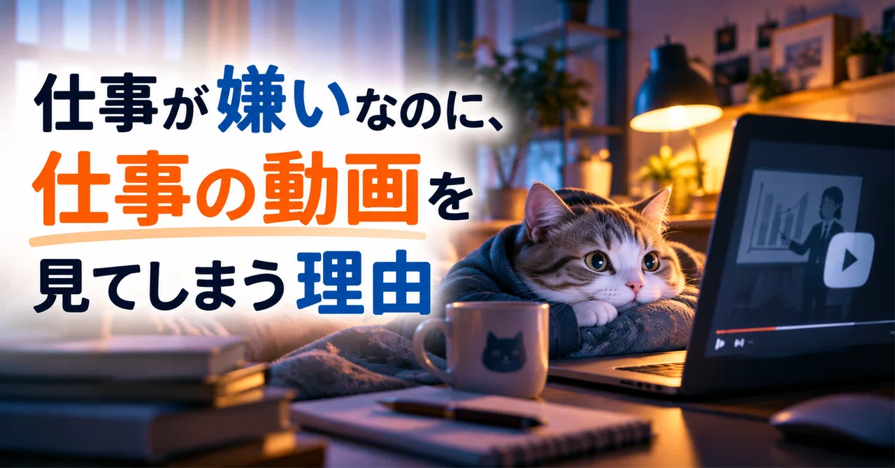 Why I watch work-related videos even though I hate my job｜まろ茶