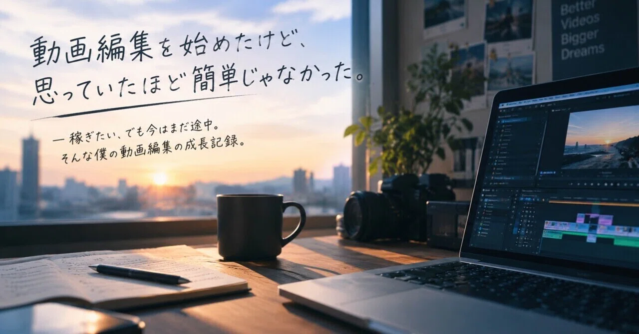 I started video editing, but it wasn't as easy as I thought.｜30代からクリエイター