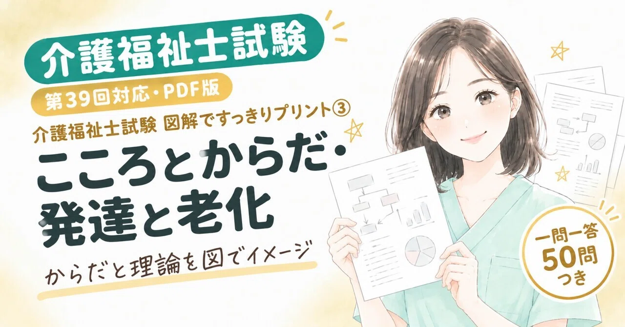 [39th Certified Care Worker Examination] Illustrated Clear Print ③ Mind ...