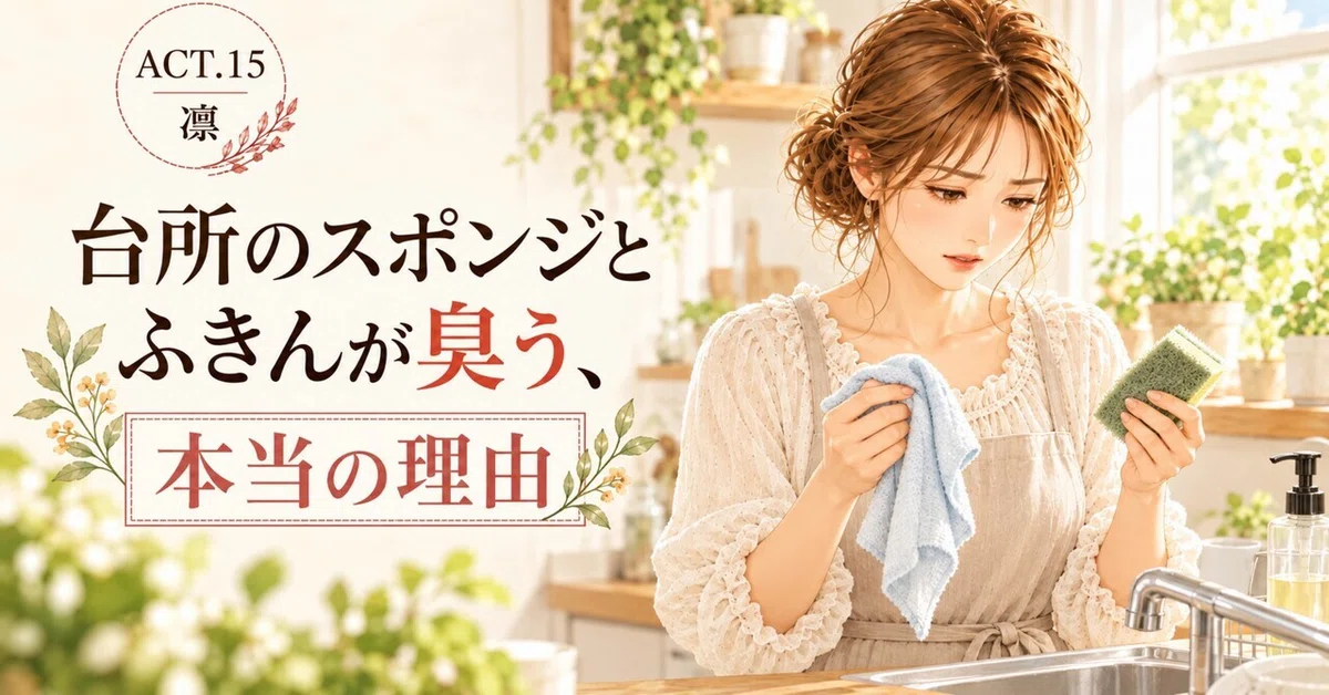 The Real Reason Your Kitchen Sponges and Dishcloths Smell | ACT.15｜凛