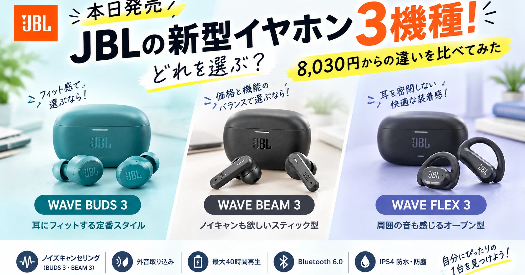 Three new JBL earphone models starting from 8,030 yen. The answer ...
