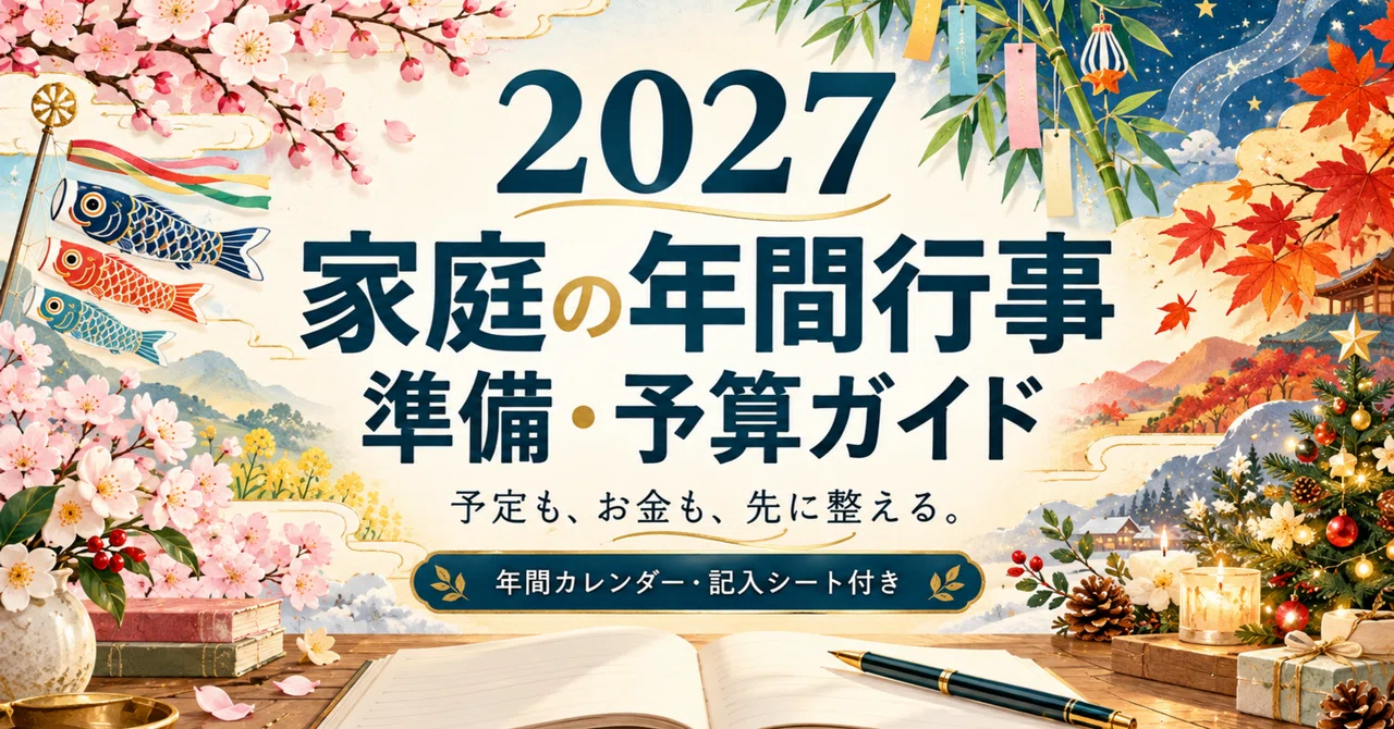 2027 Household Annual Events, Preparation, and Budget Guide | 12-Month ...