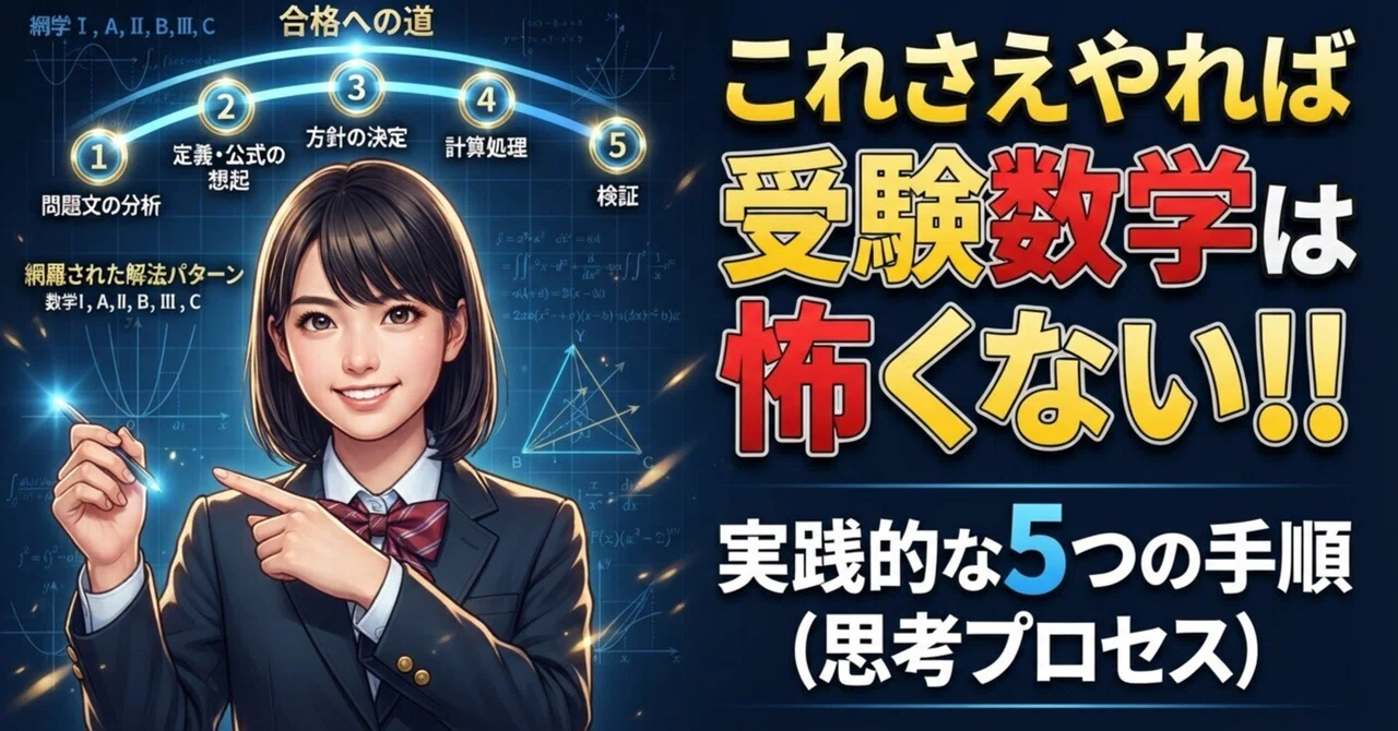 If you do just this, high school math exams won't be scary!!｜難しい数学をわかりやすく