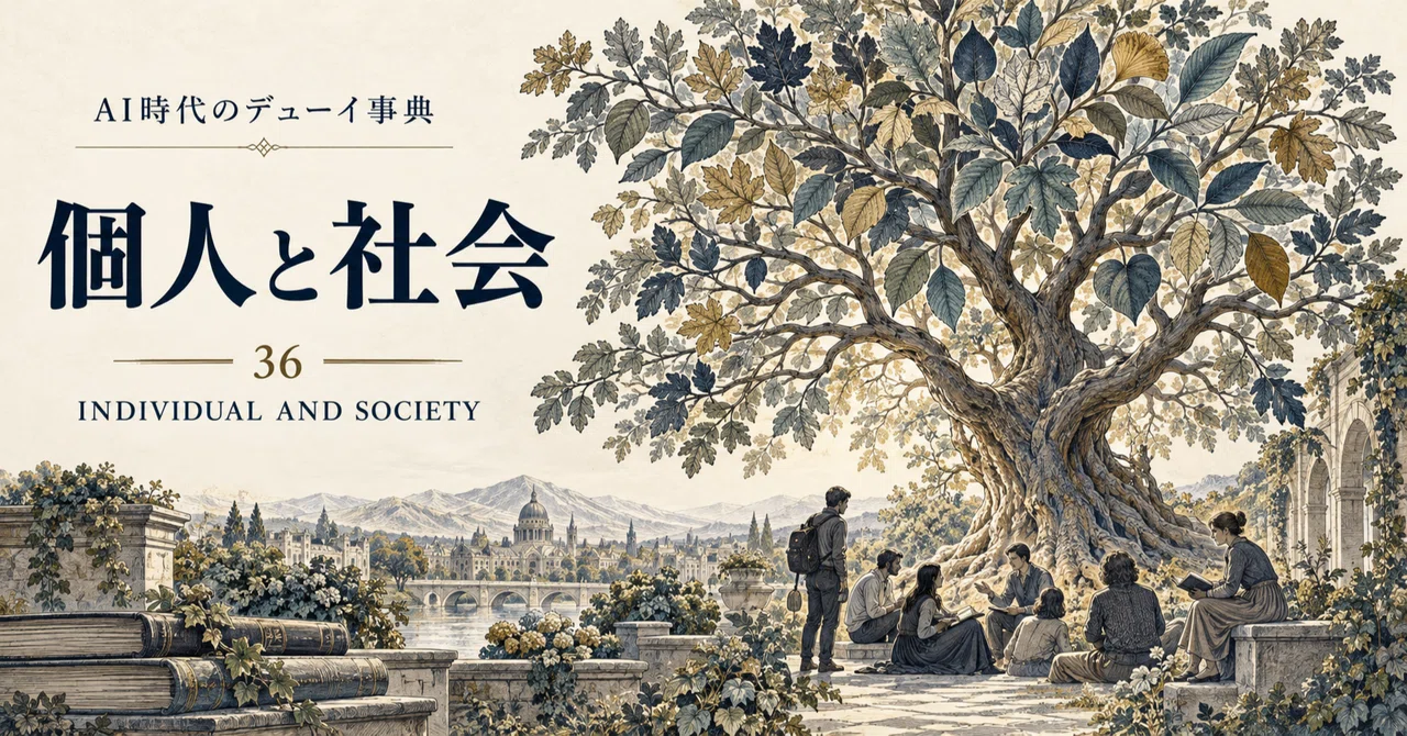 Dewey Encyclopedia in the AI Era [36] Individual and Society｜笹埜 健斗