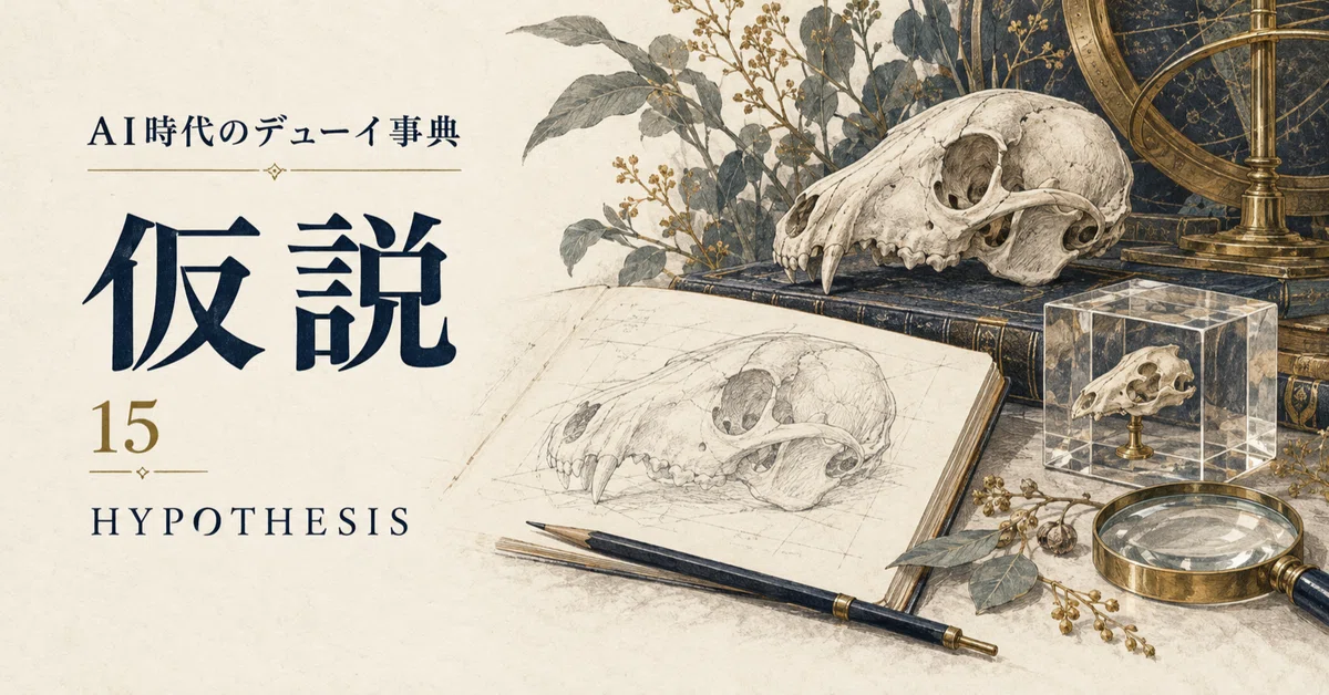Dewey Encyclopedia in the AI Era [15] Hypothesis｜笹埜 健斗