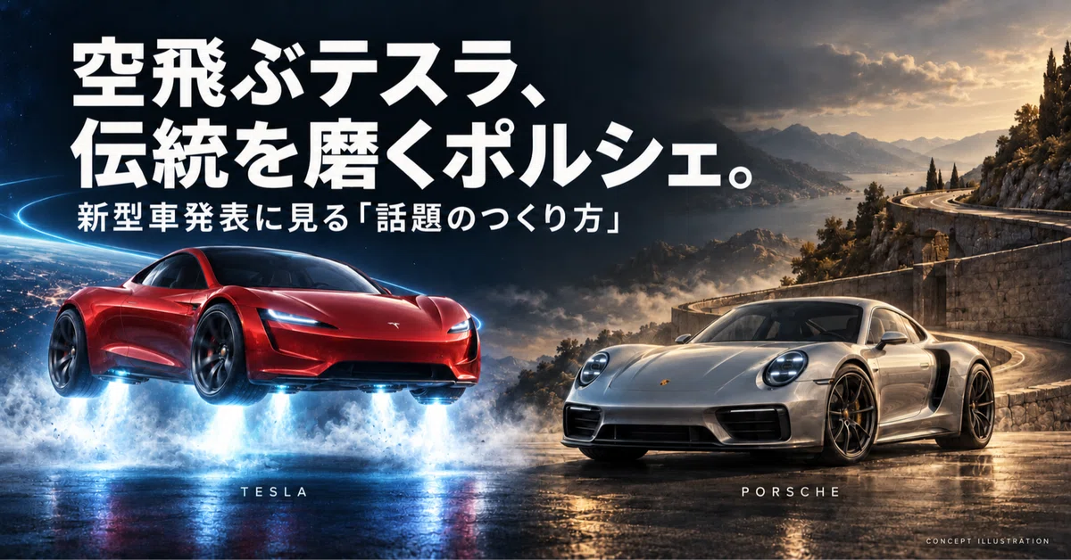 Flying Teslas and Polishing Tradition: Porsche. How to Create 'Buzz' in ...