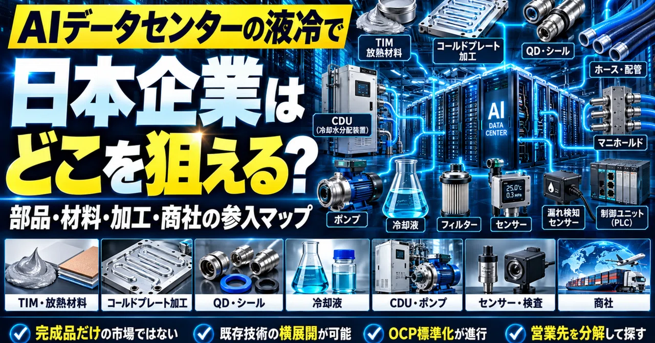 Where Can Japanese Companies Target in AI Data Center Liquid Cooling ...