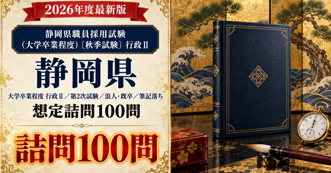 [Shizuoka Prefecture University Graduate Level Administration II] 100 ...