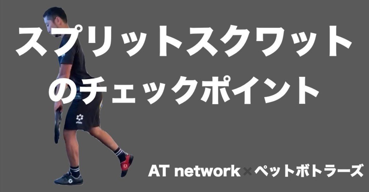 スプリットスクワットのチェックポイント 一般社団法人atネットワーク At受験対策 At臨床教育 Note