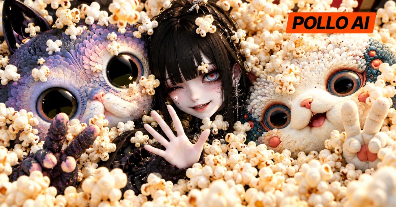 I tried animating a grotesque cat with Pollo Recast, meow! 🍿 Popcorn ...