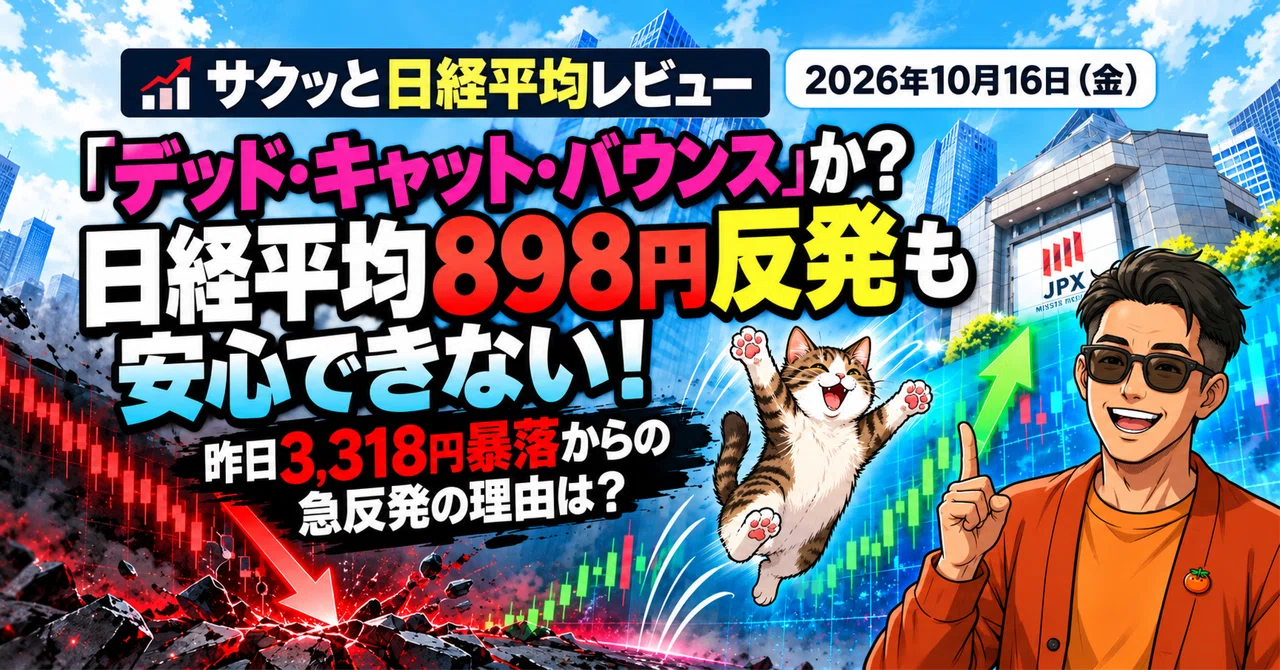 📊 Quick Nikkei Average Review | Friday, October 16, 2026: 🐈 Dead Cat ...