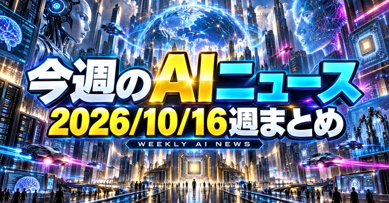 【今週のAIニュース】2026/10/16週まとめ｜Metaが初の最強モデルMuse Wonder／AppleがAI家電HomeView／Microsoftが自社AIチップMaia 300／ClaudeがAIパクリ対策／DeepSeekが約2兆円調達