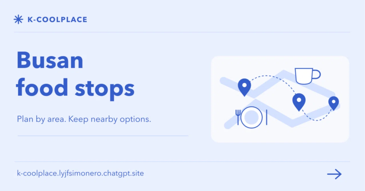 Busan food plans: choose your area, then compare nearby options｜K ...