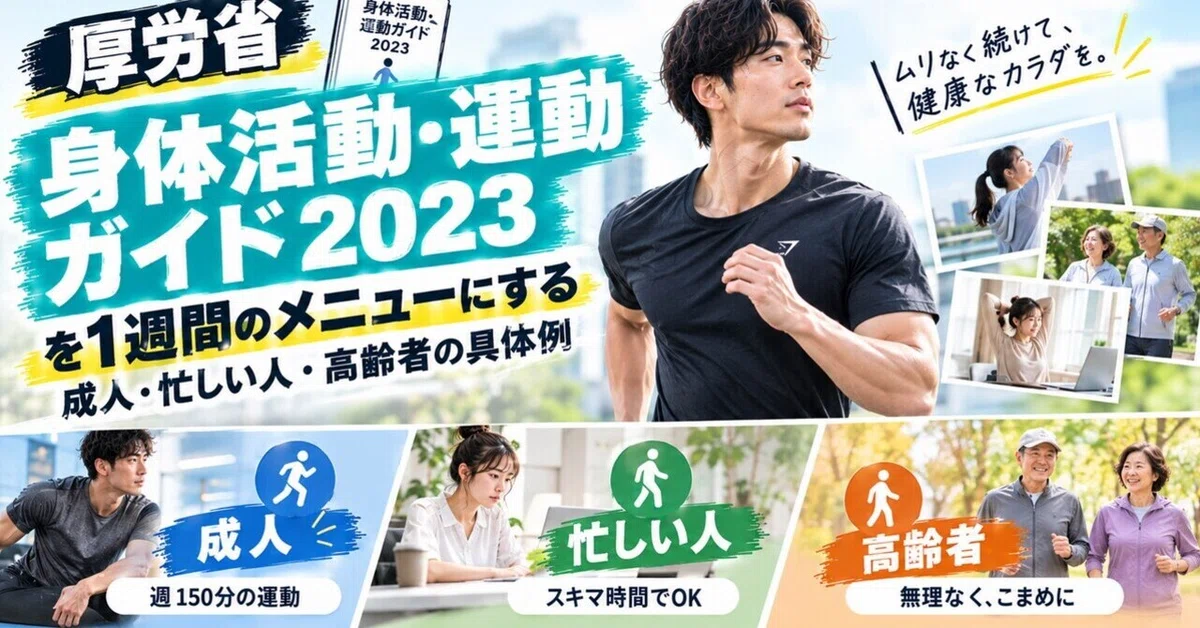 Turning the MHLW 'Physical Activity and Exercise Guide 2023' into a ...