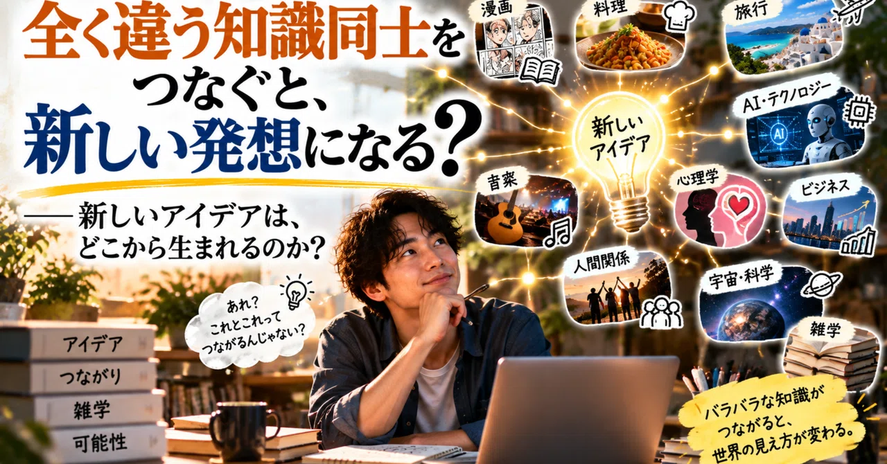 [A Battle of Ideas] ...The moment when completely unrelated knowledge ...