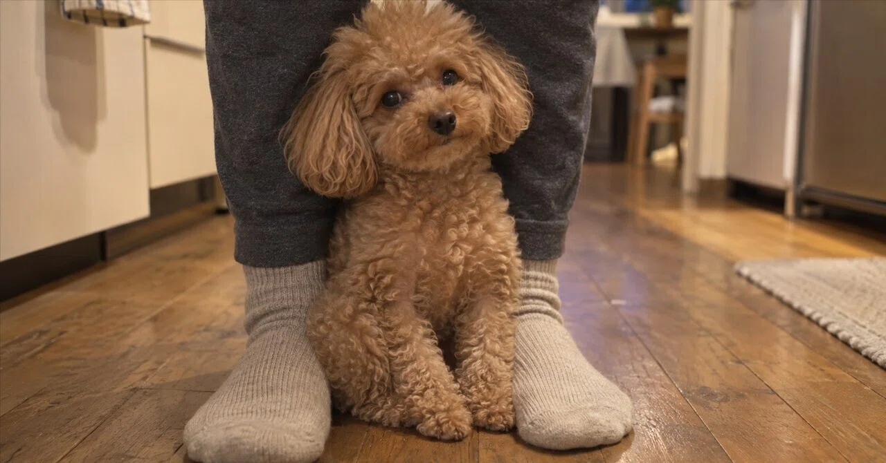 Is it affection when a dog gets between your legs? It's a different ...