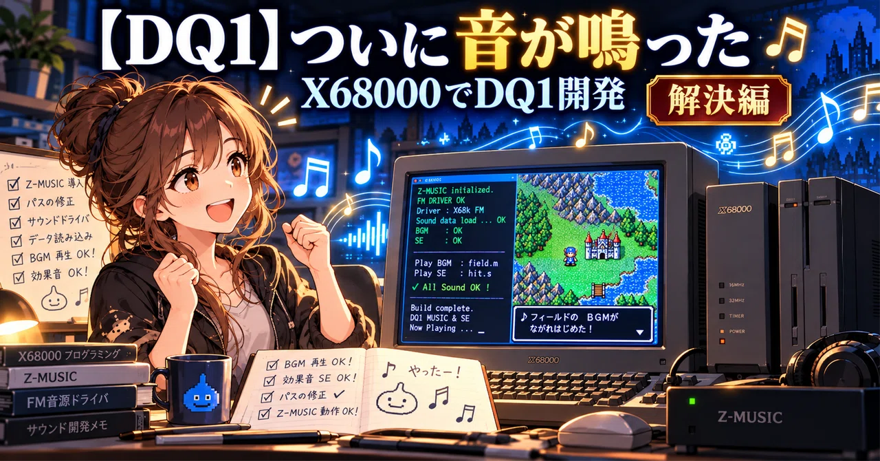 [DQ1] The music is playing! Next up, sound effects. Developing DQ1 on ...