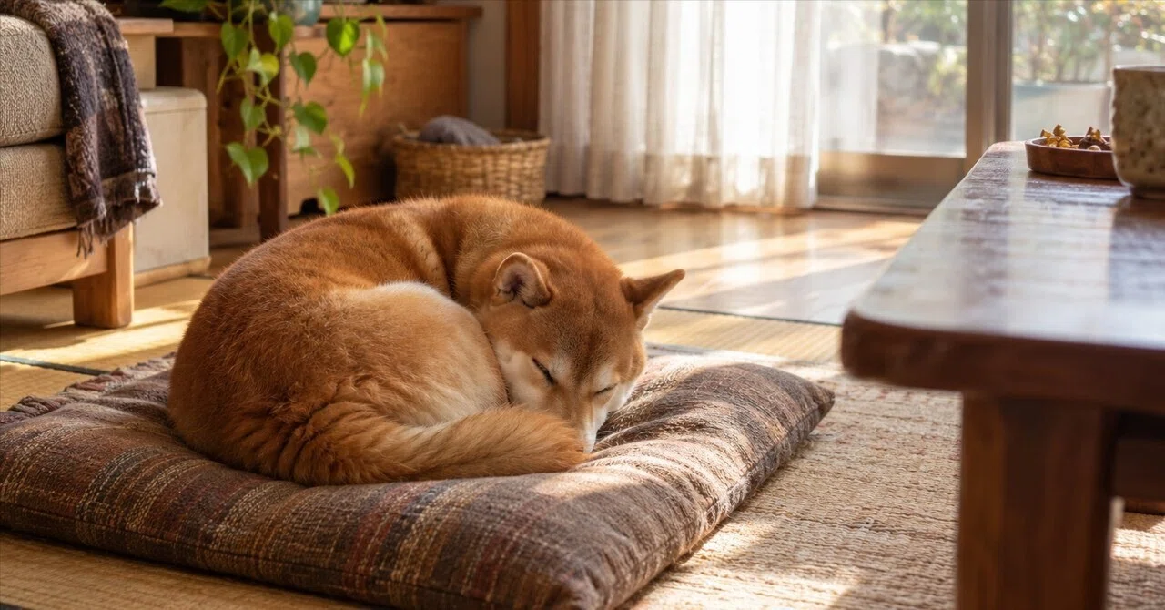 Is it okay that my dog sleeps all the time while I'm away? Look at what ...