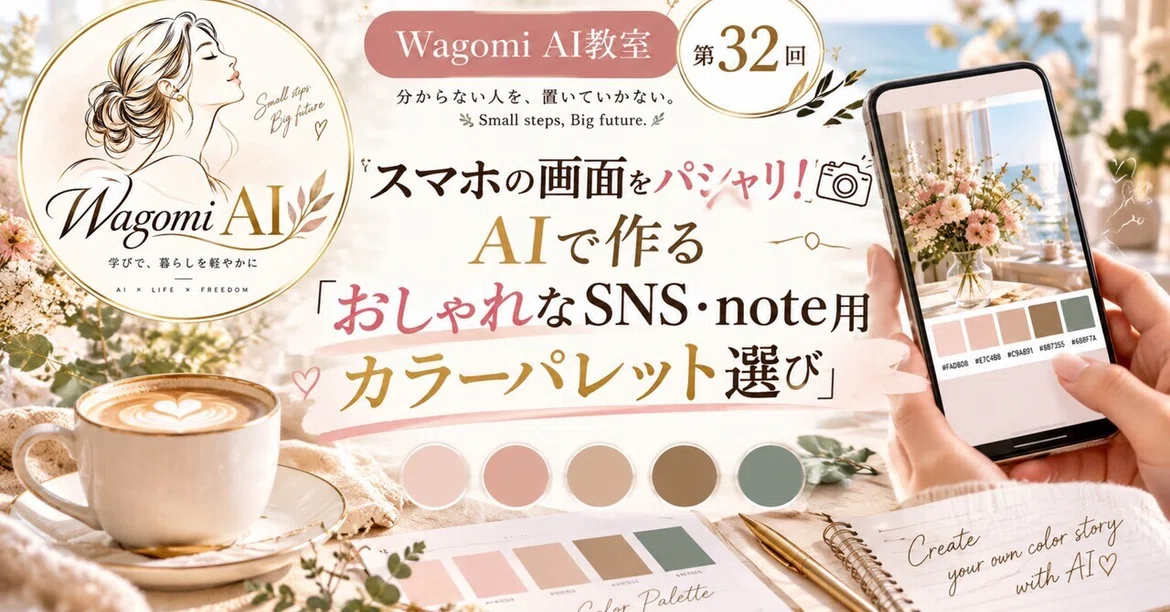 🌿 Title [Wagomi AI Class #32] Just one photo from your smartphone! How ...